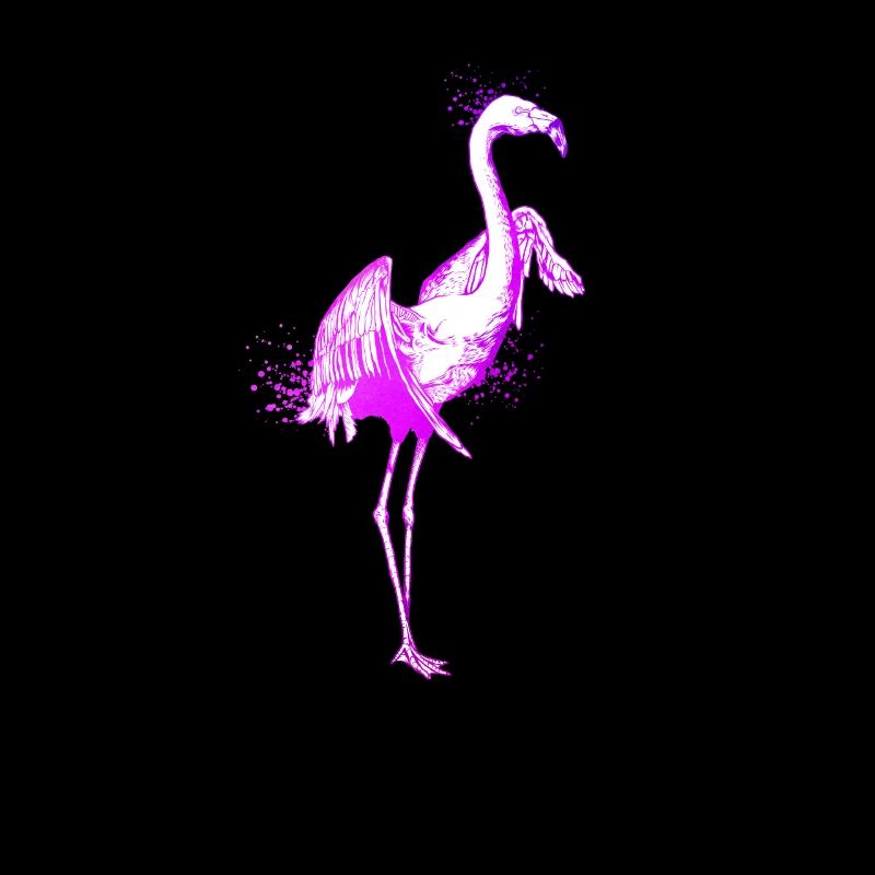 Dessin coloré d’un flamant rose