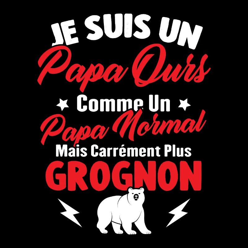 Je suis un papa ours c'est comme un papa normal