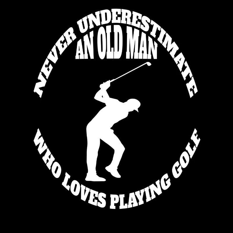 Golf Spruch Golfball Golfspieler Golfschläger