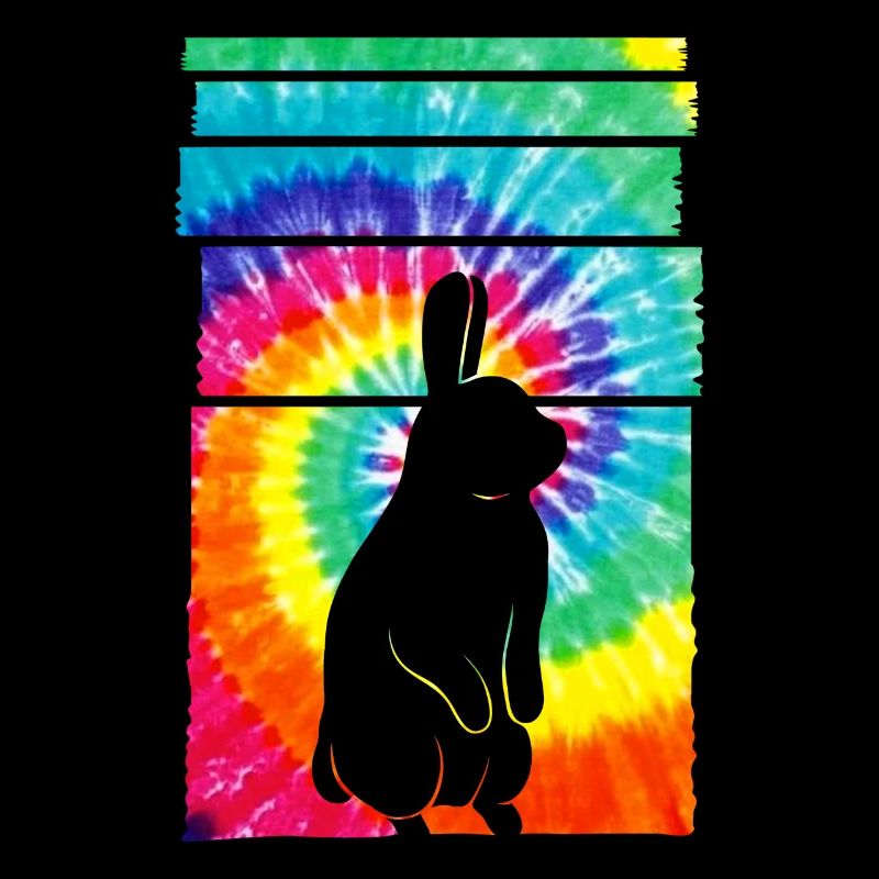 Rabbit Hippie Tie Dye