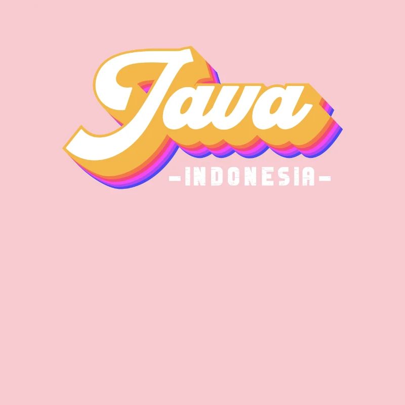 Vintage Urlaub Reise Indonesien Java