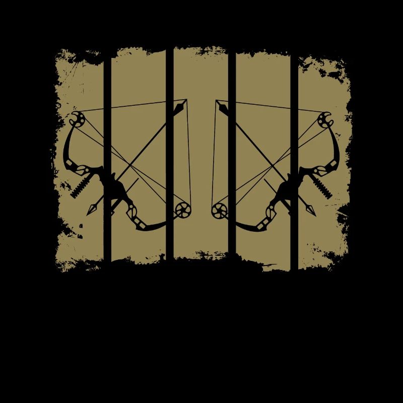 Bogenschießen Kompositbogen Retro Streifen