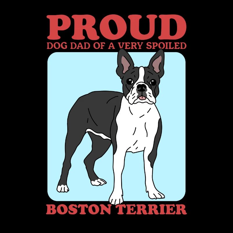 Boston Terrier Dad Hunde Hundebesitzer Geschenk