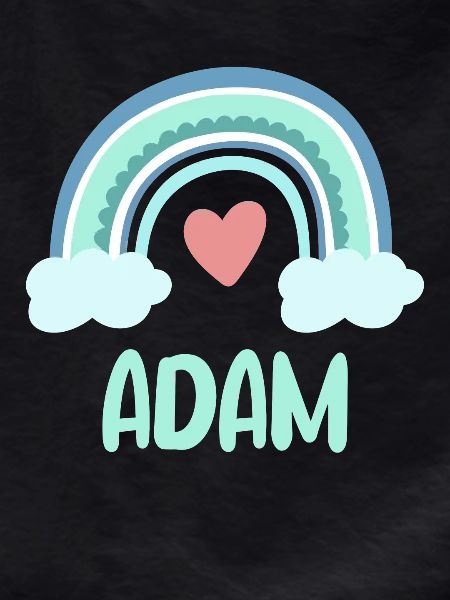 Adam Name Rainbow Baby