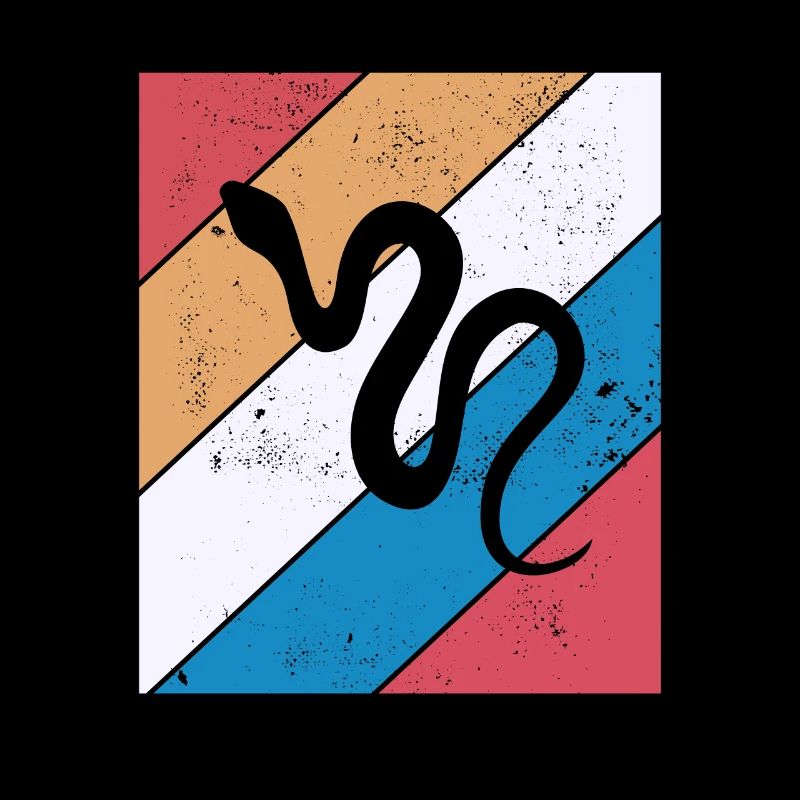 Snake Retro Reptile Python Idée cadeau