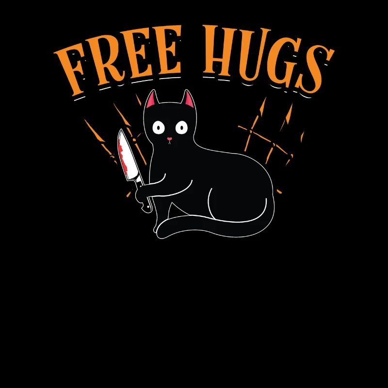 Câlins gratuits, chat d’horreur effrayant avec