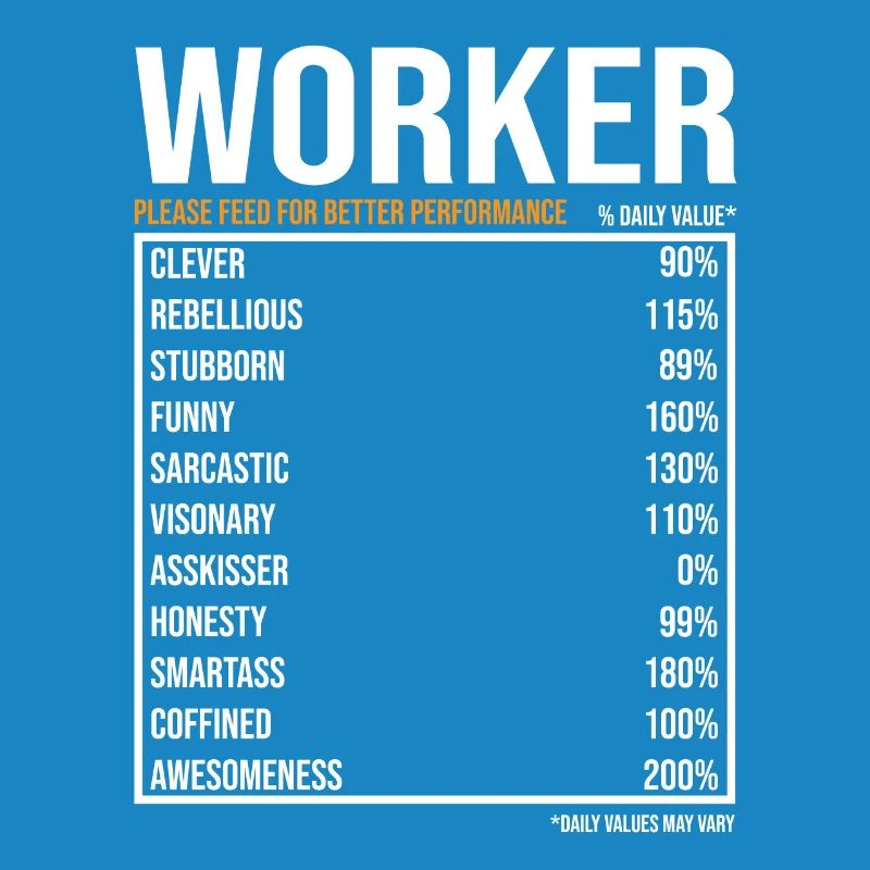 Worker Gift Funny Worker Saying