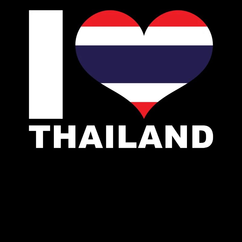 J’aime le drapeau du cœur de la Thaïlande