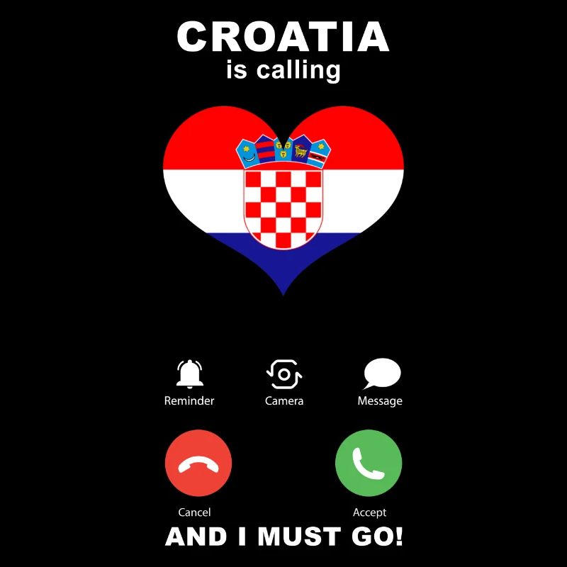 Kroatien is calling Kroatien Herz Souvenir