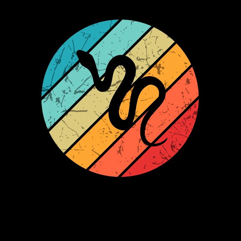 Snake Retro Reptile Python Idée cadeau