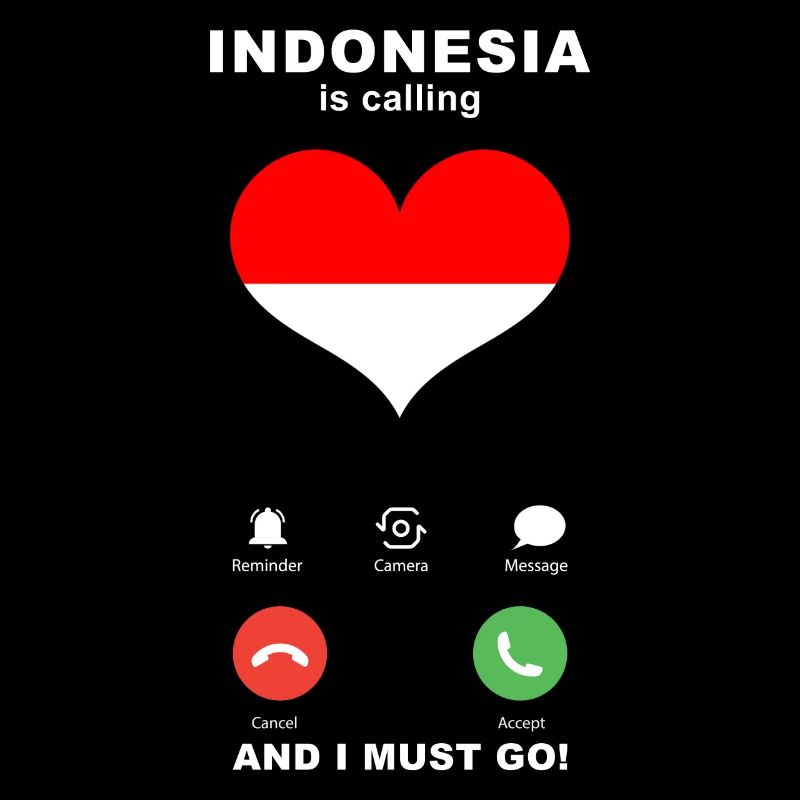 Indonesien is calling Indonesien Herz Souvenir