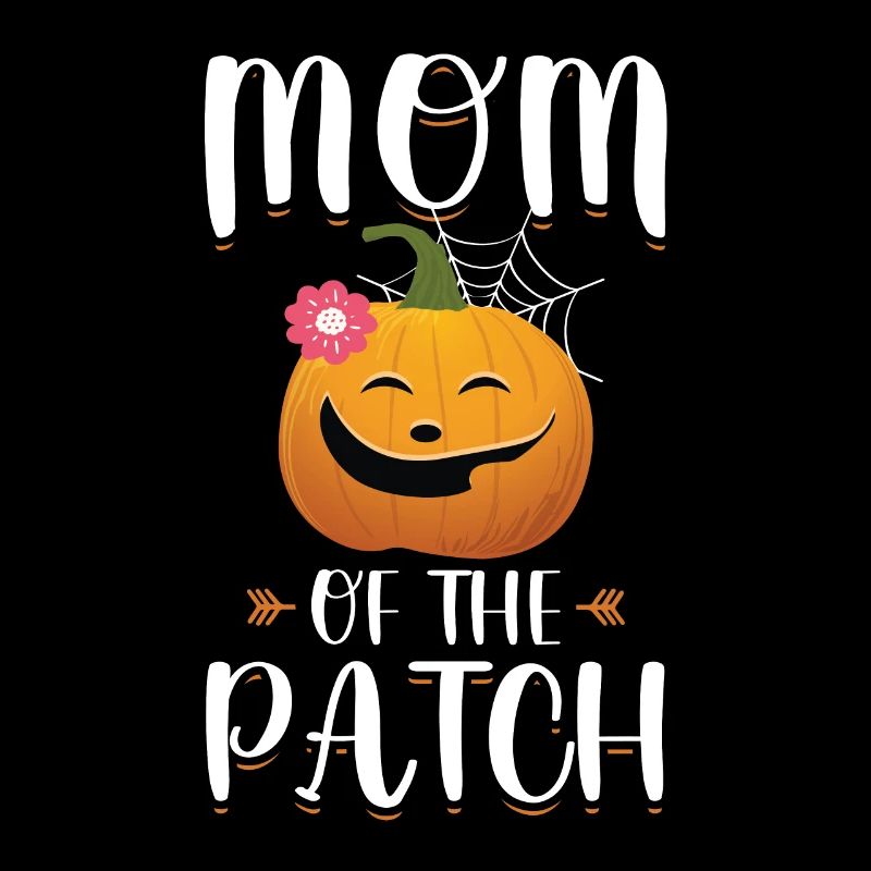Maman du Patch Drôle Halloween Citrouille Mères