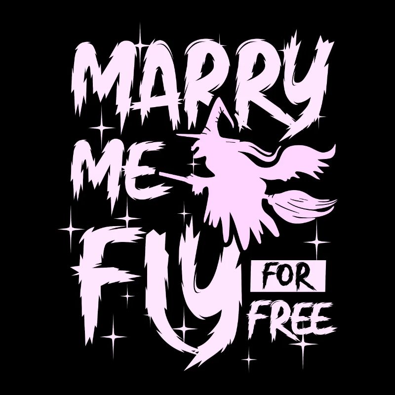 Marry me fly for free witch halloween