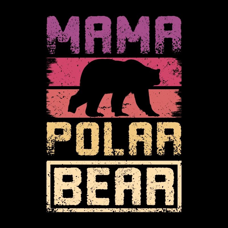 Mother mom mama polar bear