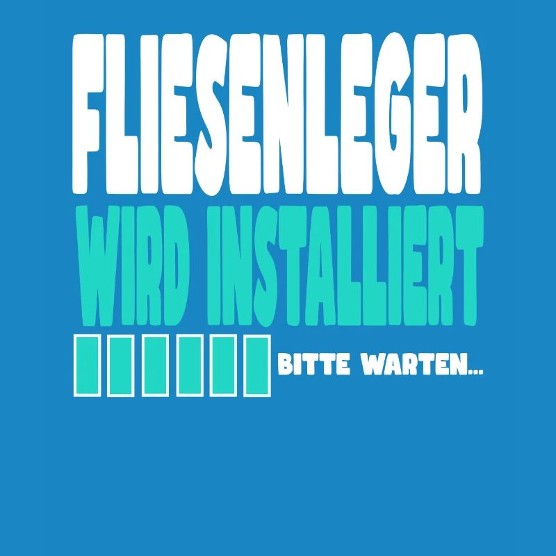 Fliesenleger wird installiert