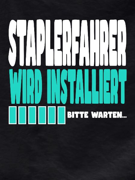 Staplerfahrer wird installiert