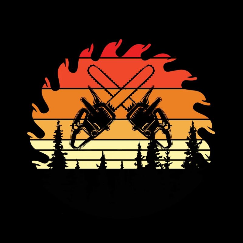 Chainsaw Axe Forester Lumberjack Saw Chain