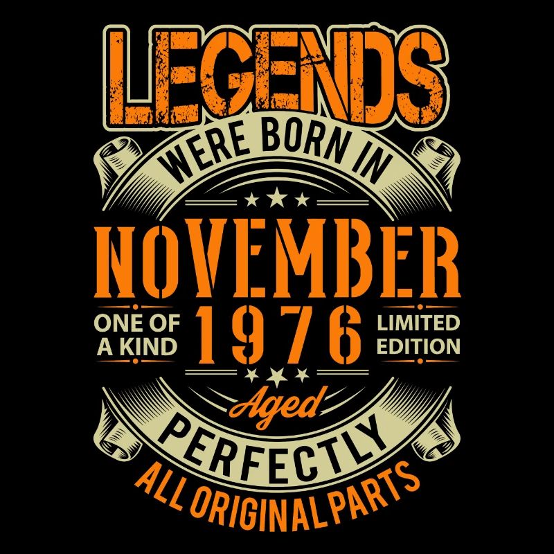 1976 November Geburtstag Legende