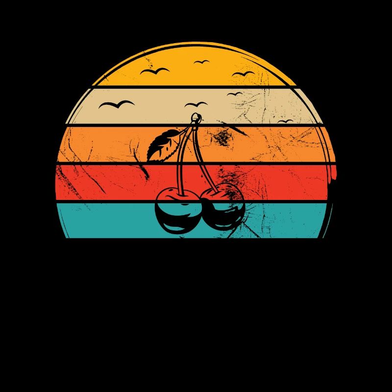 Cherry Fruit Lover Retro Healthy Gift idea