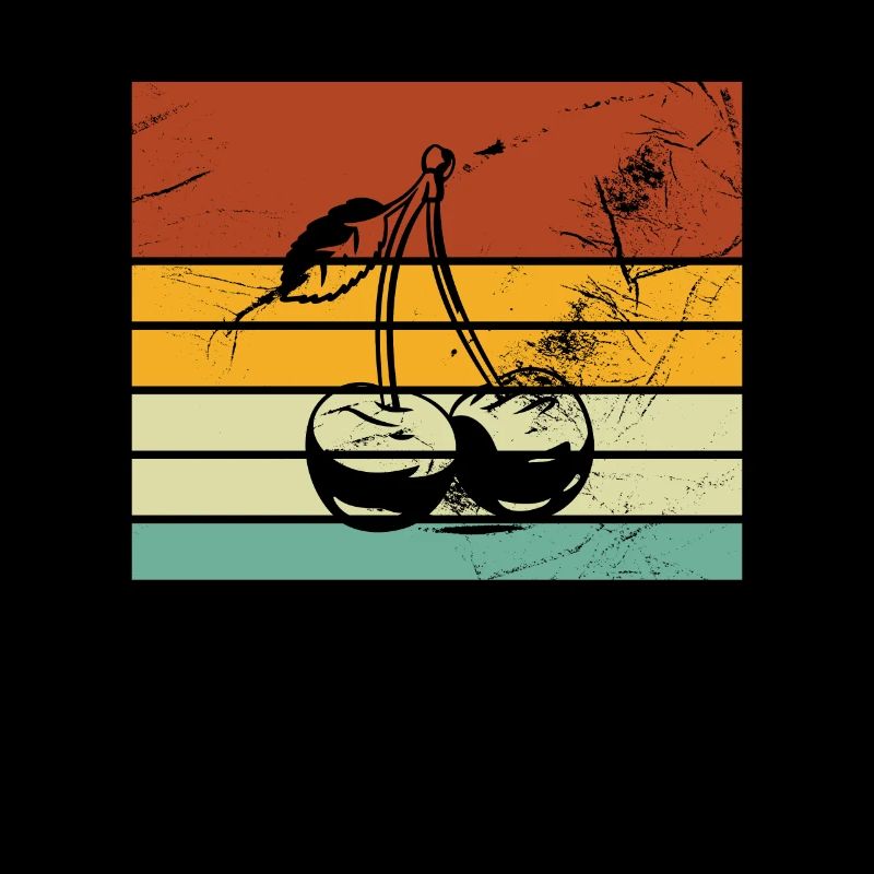 Cherry Fruit Lover Retro Healthy Gift idea