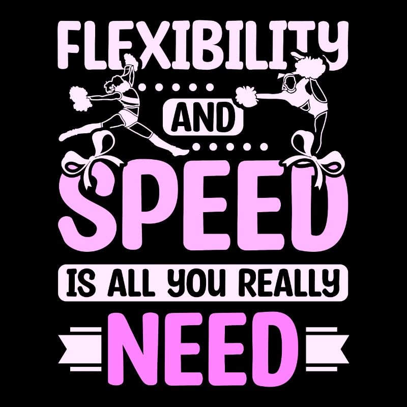 Flexibility and speed cheer girl