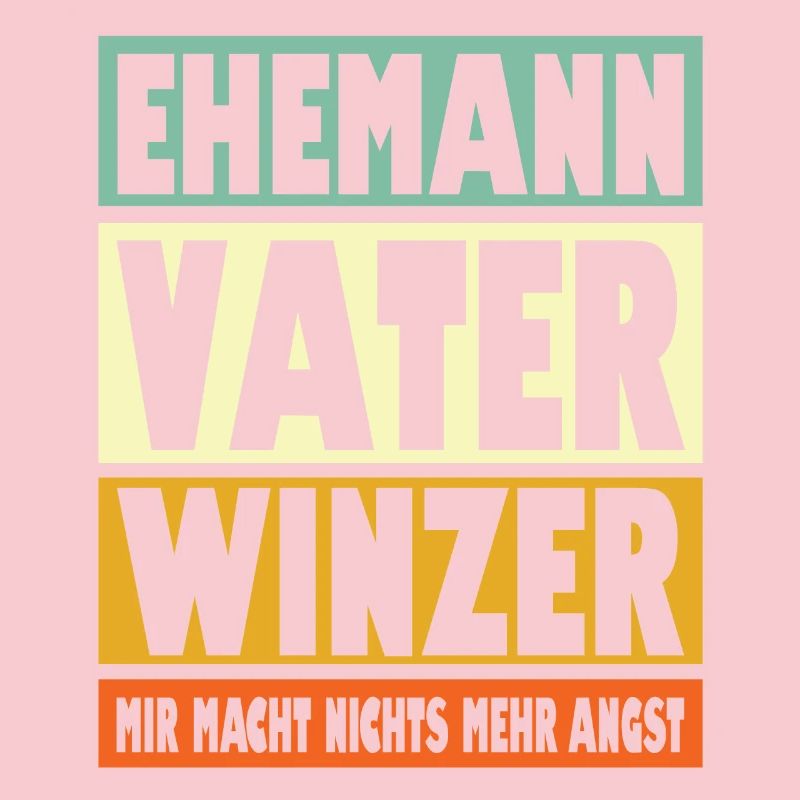 Winzer Vater Ehemann Held