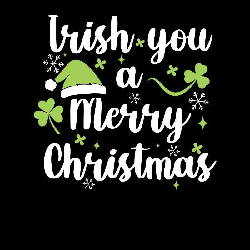 Irish You Un joyeux noël vert trèfle