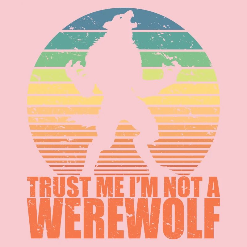 Spaß Scary Werwolf Retro Halloween Süßes oder Saures