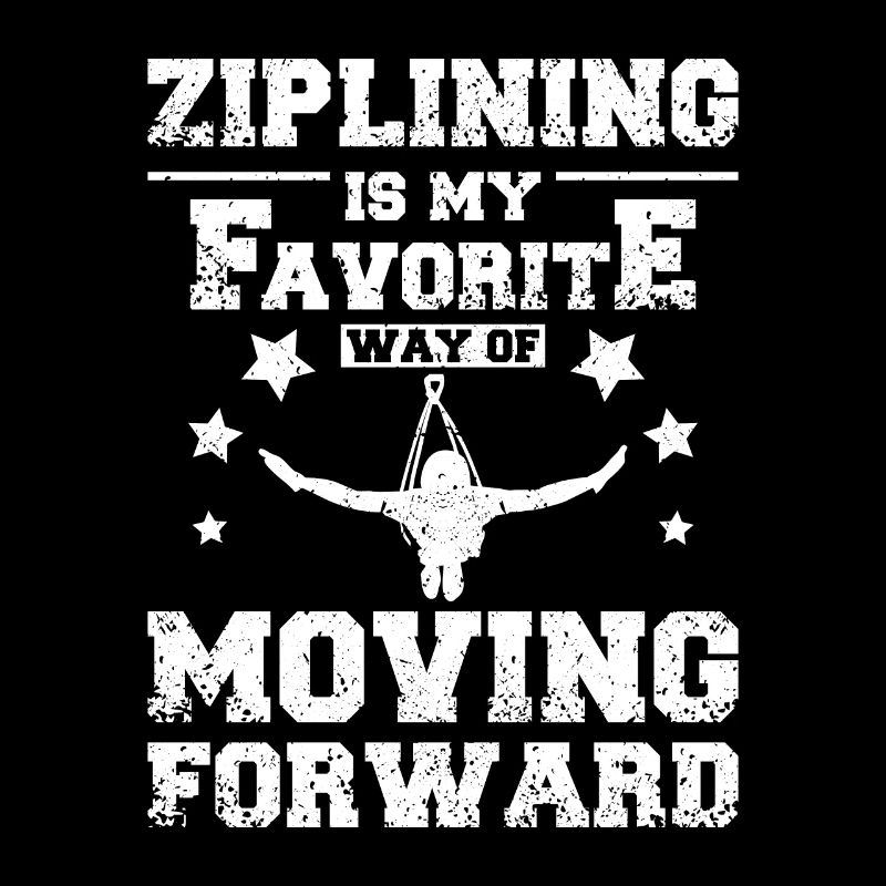 Ziplining way of moving forward