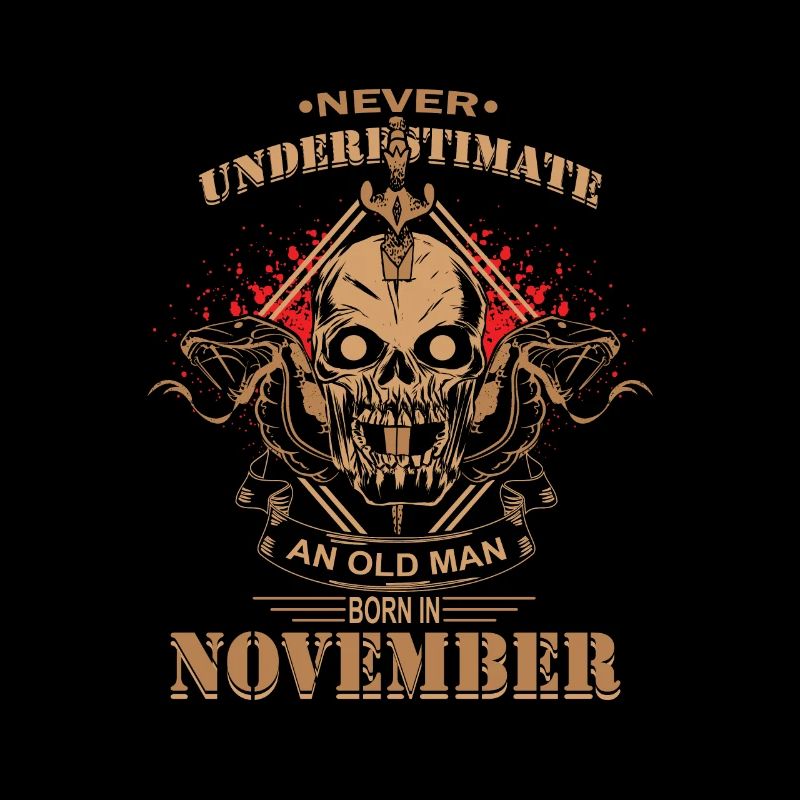 Alter Mann der im November geburtstag hat