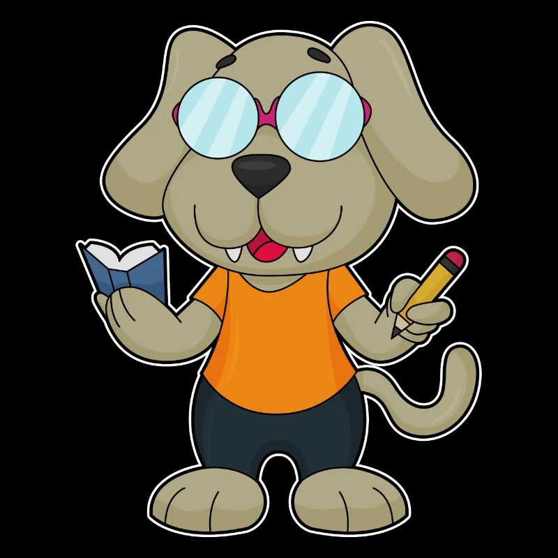 Hund Nerd Buch Brille