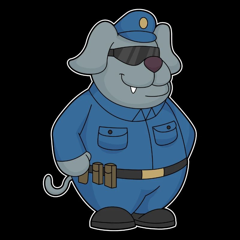 Hund Polizist Polizei
