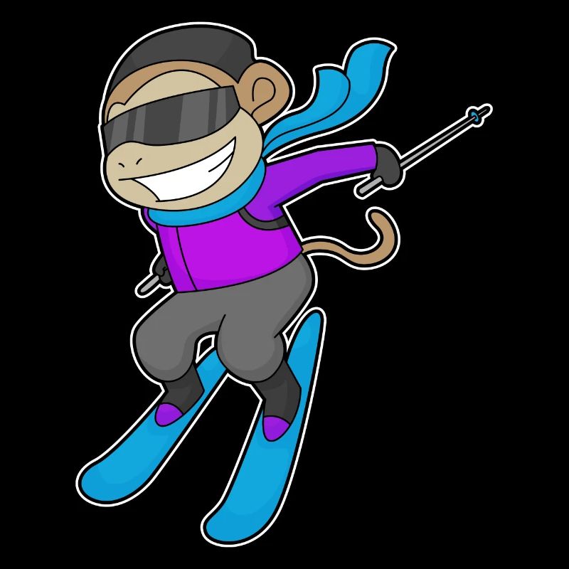 Monkey Skier Skier Skier