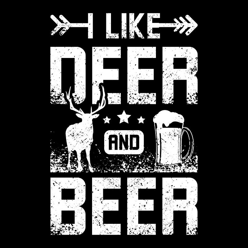 Chasse J’aime le cerf et la bière