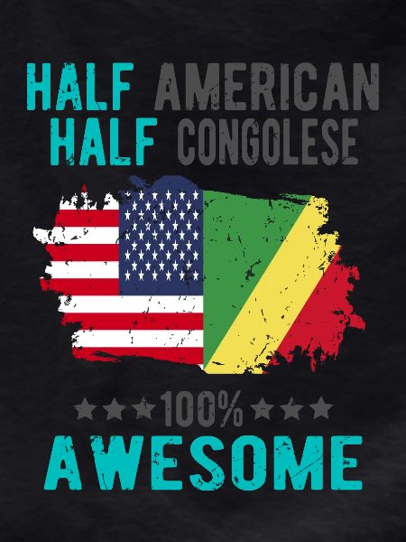 Half American, half Congolese