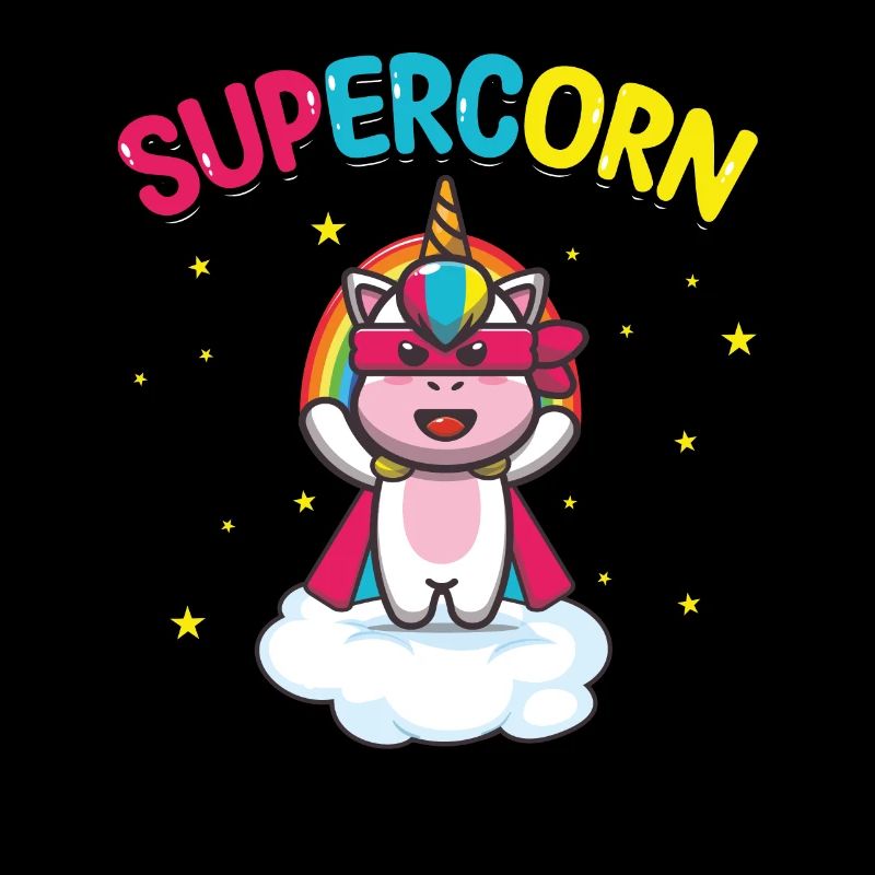 Supercorn | Licorne mignonne | Chemise Licorne |