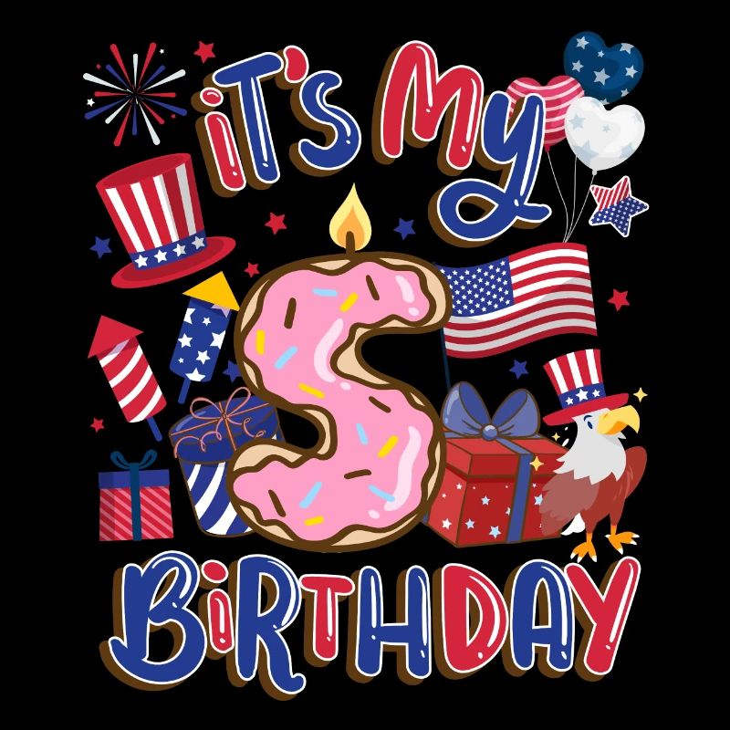 Es Ist Mein 5 Geburtstag Eagle 4. Juli