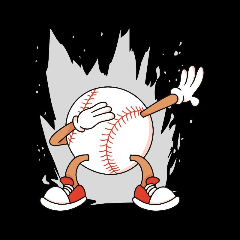 Baseball Dabbing Baseball Lovers Joueurs de baseball