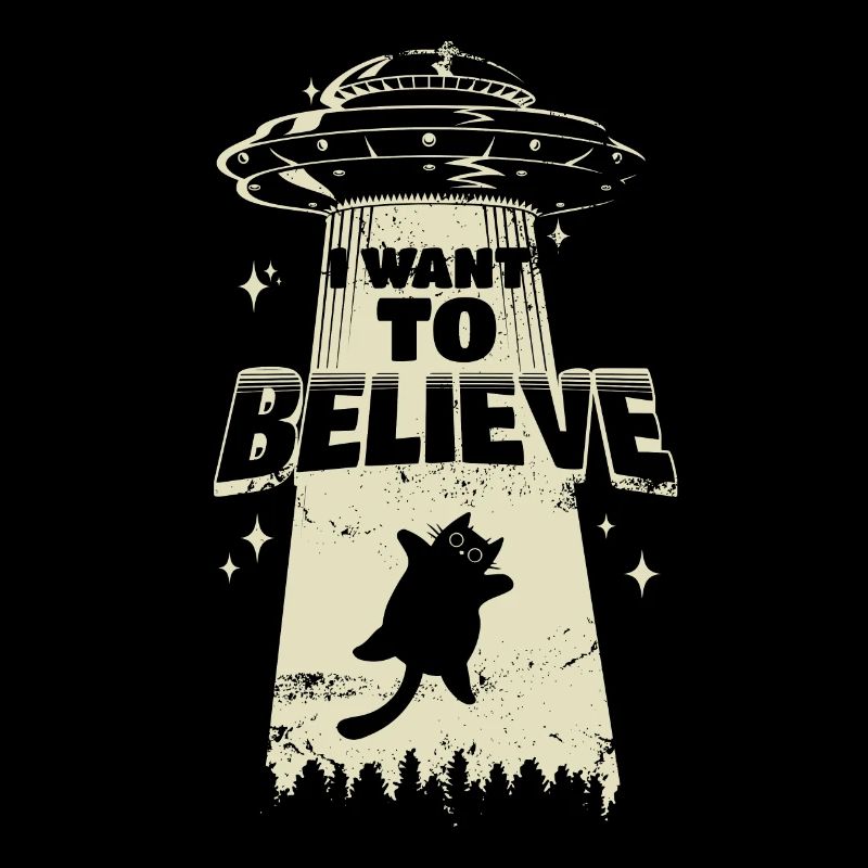 I Want to believe - Katze wird von UFO entführt