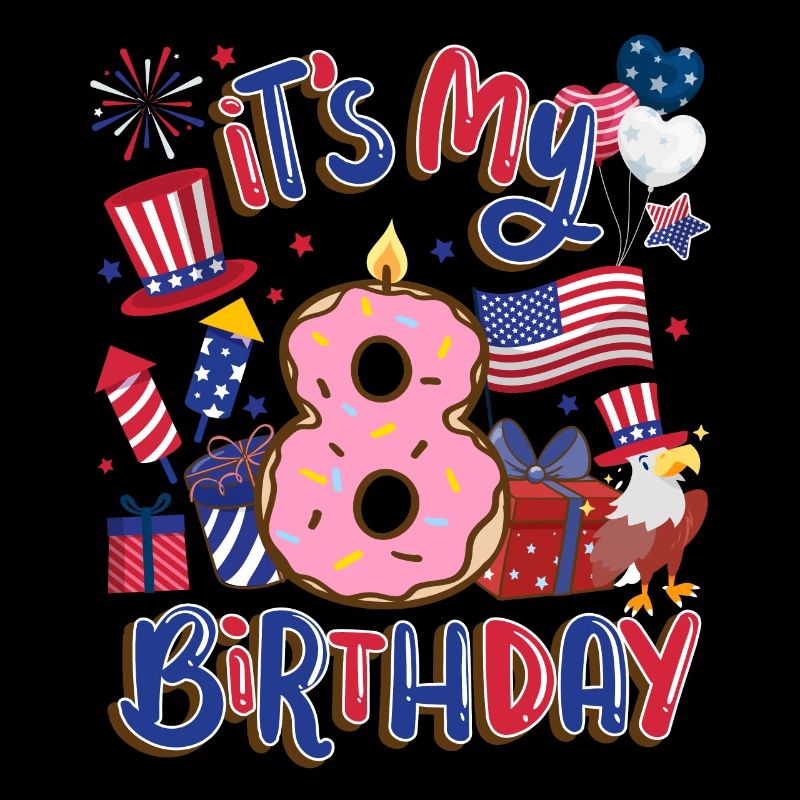 Es Ist Mein 8 Geburtstag Eagle 4. Juli
