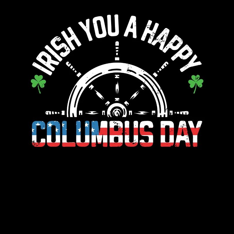 Irlandais Vous Un joyeux Columbus Day Trèfle vert