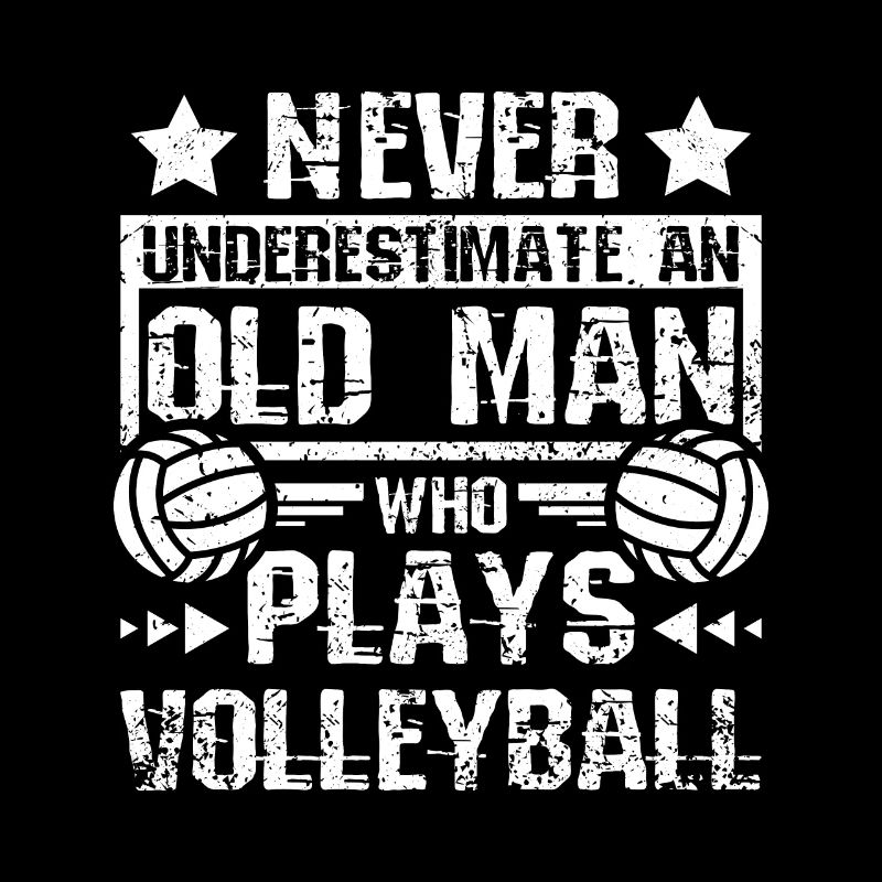 Old man who plays volleyball
