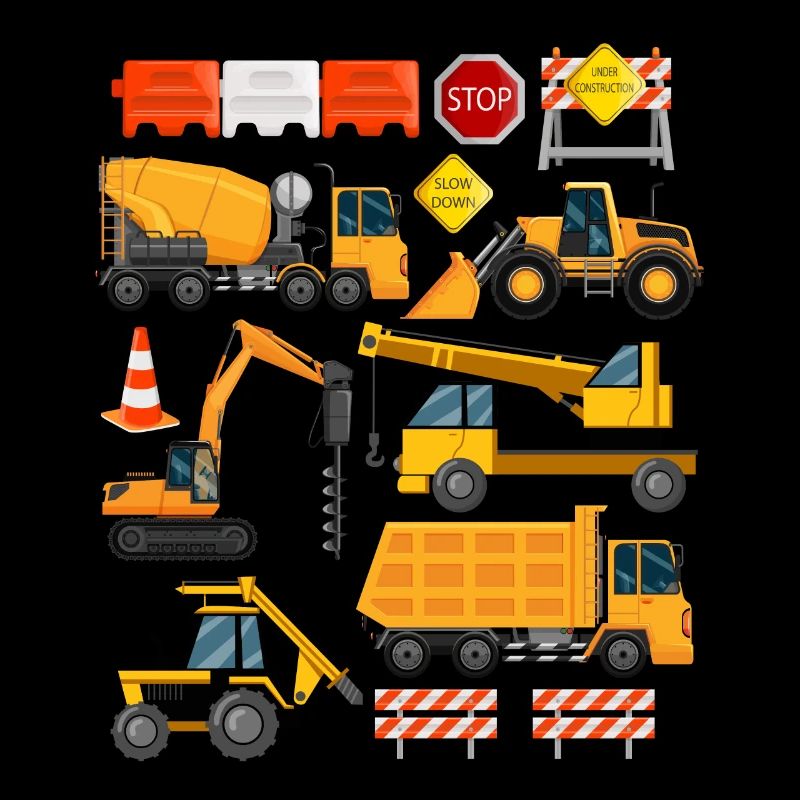 Construction Loader Tractor Dumptuck Construction Site | Engineer