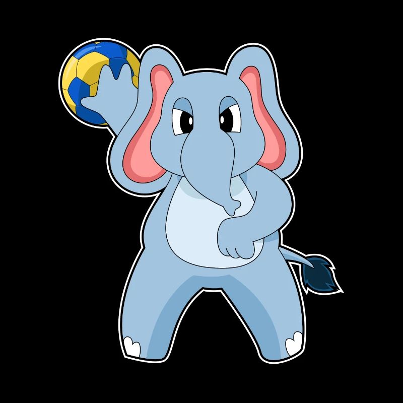 Eléphant Handballeur Handball