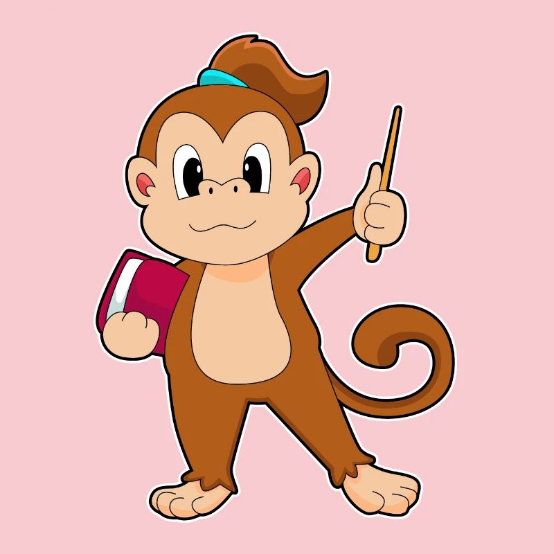Monkey Teacher Book Pointer