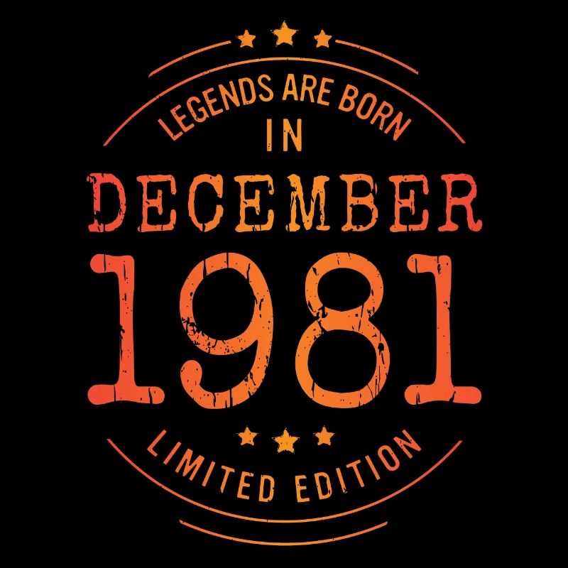Anniversaire Décembre 1981 Edition Limitée Millésime