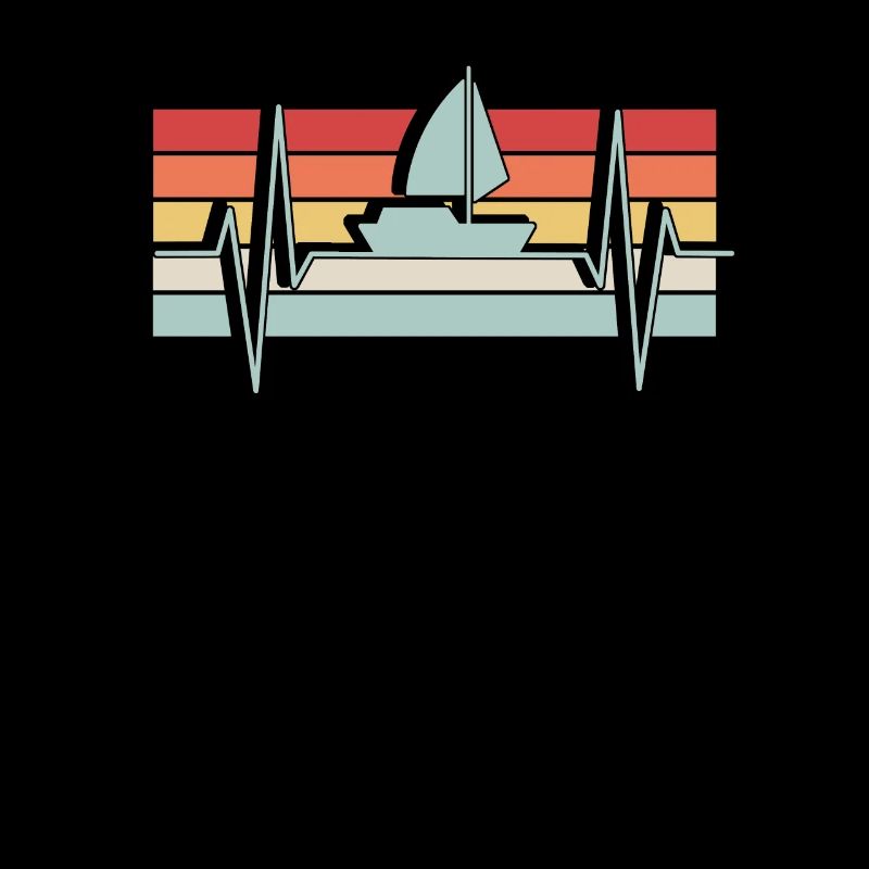 Segeln Herzschlag Retro