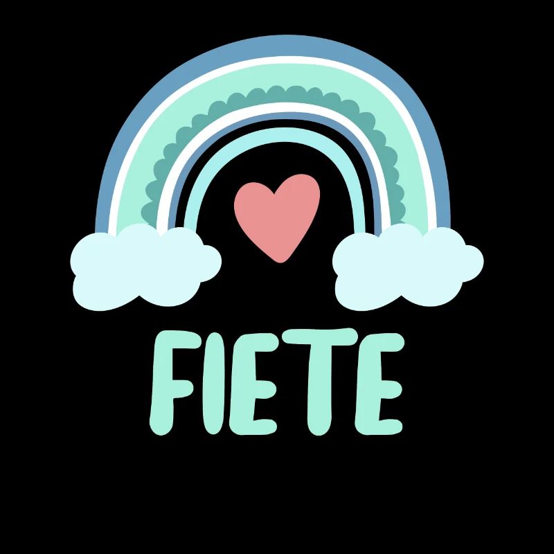 Fiete Name Regenbogen Baby