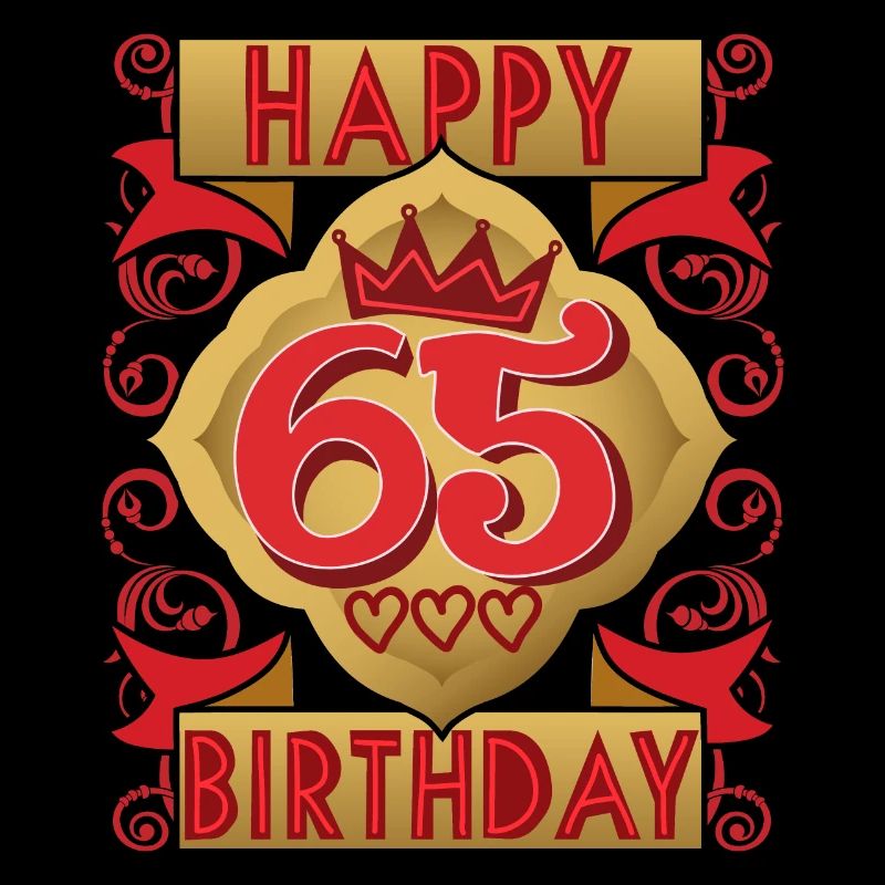 65e anniversaire 65 ans dicton, design vintage