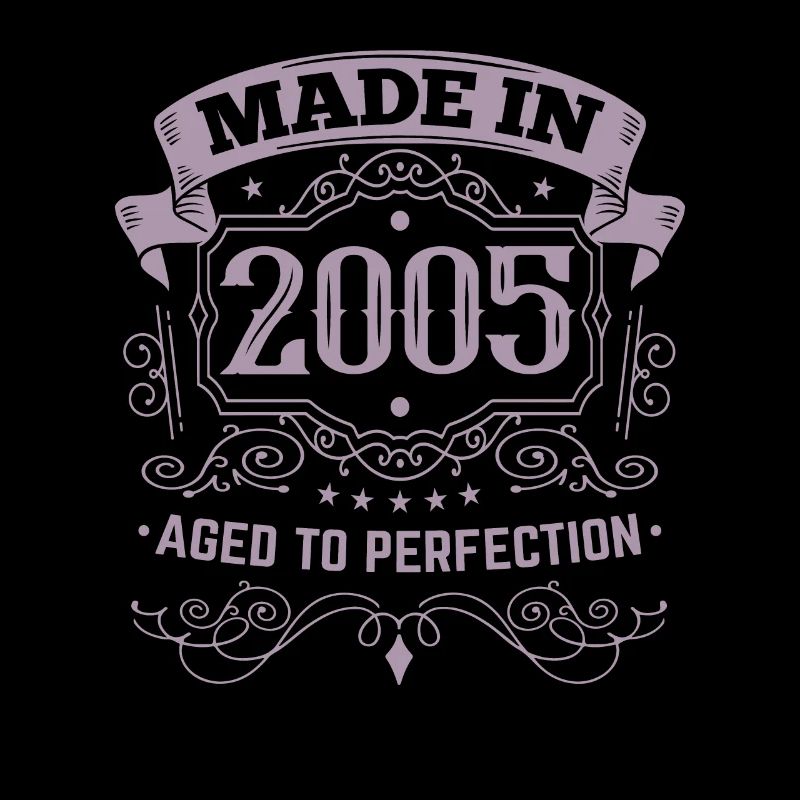 Fait en 2005 Vintage anniversaire